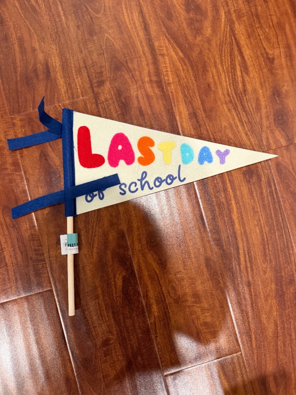 2026 Target Bullseye Playground Last Day of School Felt Pennant Flag, New!